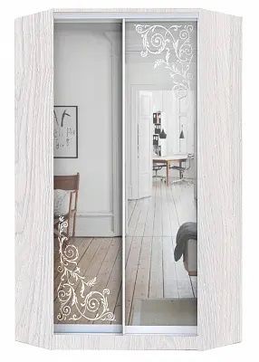 Шкаф-купе ХИТ-У-24-4-66 ОРНАМЕНТ в Еманжелинске - emanzhelinsk.mebel24.online | фото