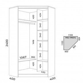 Шкаф-купе ХИТ-У-24-4-88 в Еманжелинске - emanzhelinsk.mebel24.online | фото 3
