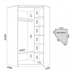 Шкаф-купе ХИТ-У-L-24-64-66 в Еманжелинске - emanzhelinsk.mebel24.online | фото 4