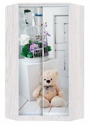 Шкаф-купе ХИТ-У-L-24-64-77 МИШКА В ИНТЕРЬЕРЕ в Еманжелинске - emanzhelinsk.mebel24.online | фото