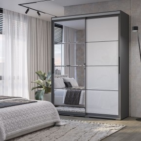 Шкаф-купе Крафт-6 1.6 м ШКК-06 (графит) в Еманжелинске - emanzhelinsk.mebel24.online | фото