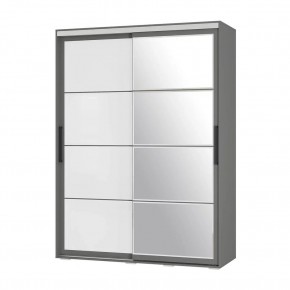 Шкаф-купе Крафт-6 1.6 м ШКК-06 (графит) в Еманжелинске - emanzhelinsk.mebel24.online | фото 3