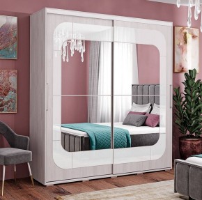 Шкаф-купе Крафт-7 ясень белый в Еманжелинске - emanzhelinsk.mebel24.online | фото