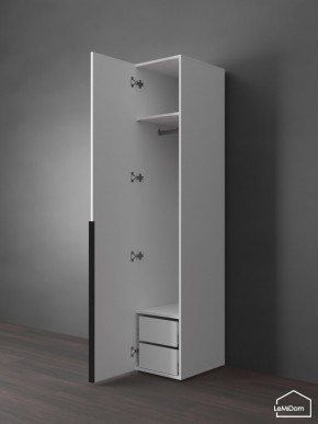 Шкаф Linnea MHR-1-3 2050х400х510 (Белый-М 11.1.1) в Еманжелинске - emanzhelinsk.mebel24.online | фото 5