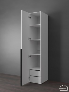 Шкаф Linnea MHR-1-4 2050х400х510 (Белый-М 11.1.1) в Еманжелинске - emanzhelinsk.mebel24.online | фото 5