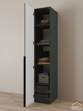 Шкаф Linnea MHR-1-4 2050х400х510 (Графит-М 11.1.25) в Еманжелинске - emanzhelinsk.mebel24.online | фото 5