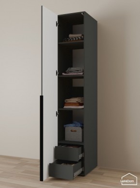 Шкаф Linnea MHR-1-4 2050х400х510 (Графит-М 11.1.25) в Еманжелинске - emanzhelinsk.mebel24.online | фото 6