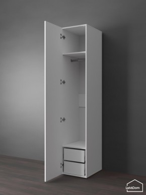 Шкаф Linnea MHR-1PO-3 2050х400х510 (Белый-М 11.1.1) в Еманжелинске - emanzhelinsk.mebel24.online | фото 4