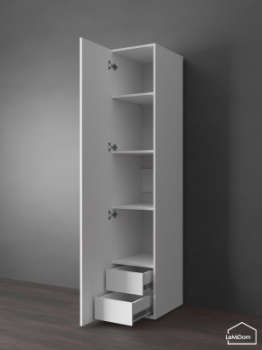 Шкаф Linnea MHR-1PO-4 2050х400х510 (Белый-М 11.1.1) в Еманжелинске - emanzhelinsk.mebel24.online | фото 4