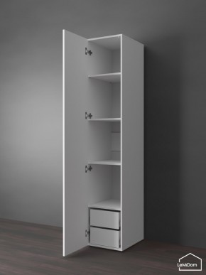 Шкаф Linnea MHR-1PO-4 2050х400х510 (Белый-М 11.1.1) в Еманжелинске - emanzhelinsk.mebel24.online | фото 5