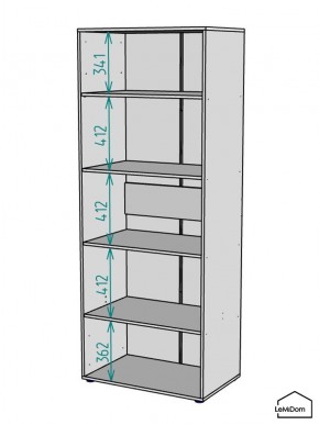 Шкаф Linnea MHR-2-2 2050х800х510 (Белый-М 11.1.2) в Еманжелинске - emanzhelinsk.mebel24.online | фото 3