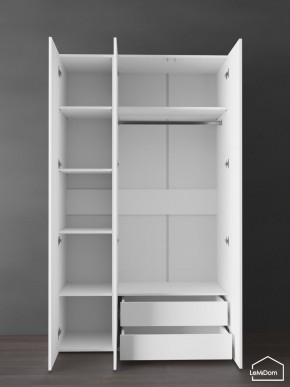 Шкаф Linnea MHR-3PO-2 2050х1200х510 (Белый-М 11.1.2) в Еманжелинске - emanzhelinsk.mebel24.online | фото 5