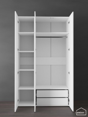Шкаф Linnea MHR-3PO-2 2050х1200х510 (Белый-М 11.1.2) в Еманжелинске - emanzhelinsk.mebel24.online | фото 6