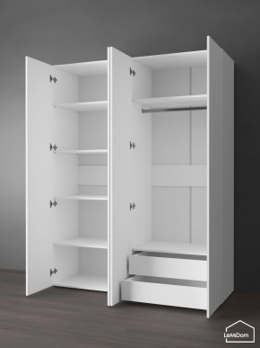 Шкаф Linnea MHR-4PO-2 2050х1600х510 (Белый-М 11.1.1) в Еманжелинске - emanzhelinsk.mebel24.online | фото 6