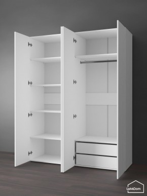 Шкаф Linnea MHR-4PO-2 2050х1600х510 (Белый-М 11.1.2) в Еманжелинске - emanzhelinsk.mebel24.online | фото 5