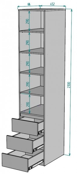 Шкаф Мальта H161 в Еманжелинске - emanzhelinsk.mebel24.online | фото 2