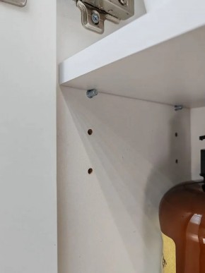 Шкаф навесной для ванной MH8-MA 600х750 (Белый-М 10.1.1) Белый глянец в Еманжелинске - emanzhelinsk.mebel24.online | фото 6