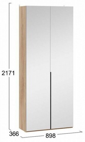 Шкаф платяной Порто СМ-393.07.224 в Еманжелинске - emanzhelinsk.mebel24.online | фото 4