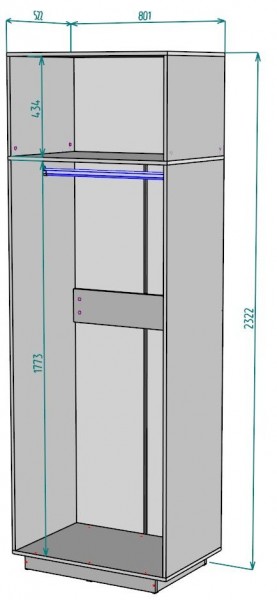 Шкаф "Аврора (H37)" в Еманжелинске - emanzhelinsk.mebel24.online | фото 2