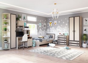 НАОМИ Шкаф 2-х створчатый с 2 ящиками в Еманжелинске - emanzhelinsk.mebel24.online | фото 2