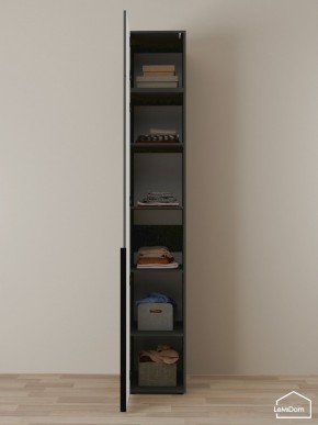 Шкаф с антресолью Linnea MHR-1A-2 2450х400х510 (Графит-М 11.1.25) в Еманжелинске - emanzhelinsk.mebel24.online | фото 4