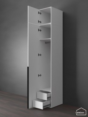 Шкаф с антресолью Linnea MHR-1A-3 2450х400х510 (Белый-М 11.1.2) в Еманжелинске - emanzhelinsk.mebel24.online | фото 6