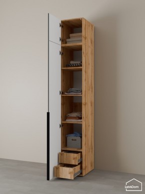 Шкаф с антресолью Linnea MHR-1A-4 2450х400х510 (ДВ-М 11.1.25) в Еманжелинске - emanzhelinsk.mebel24.online | фото 5