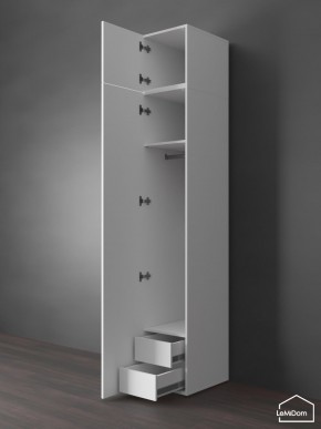 Шкаф с антресолью Linnea MHR-1POA-3 2450х400х510 (Белый-М 11.1.1) в Еманжелинске - emanzhelinsk.mebel24.online | фото 6