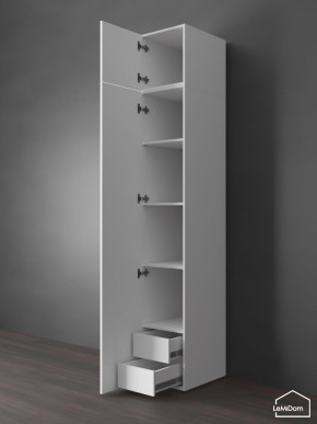 Шкаф с антресолью Linnea MHR-1POA-4 2450х400х510 (Белый-М 11.1.2) в Еманжелинске - emanzhelinsk.mebel24.online | фото 5