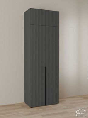 Шкаф с антресолью Linnea MHR-2A-2 2450х800х510 (Графит-М 11.1.25) в Еманжелинске - emanzhelinsk.mebel24.online | фото 1