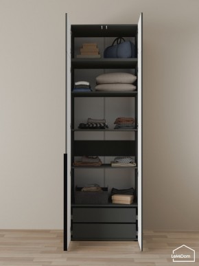 Шкаф с антресолью Linnea MHR-2A-3 2450х800х510 (Графит-М 11.1.25) в Еманжелинске - emanzhelinsk.mebel24.online | фото 5