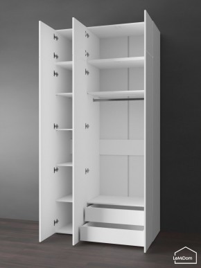 Шкаф с антресолью Linnea MHR-3POA-2 2450х1200х510 (Белый-М 11.1.2) в Еманжелинске - emanzhelinsk.mebel24.online | фото 5