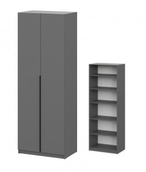Шкаф ШК-5 + 4 полки (800) Графит в Еманжелинске - emanzhelinsk.mebel24.online | фото 1