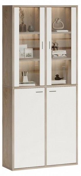 Шкаф-витрина Домино СУ(ш2в2)+2ФС+2ФГ в Еманжелинске - emanzhelinsk.mebel24.online | фото 2