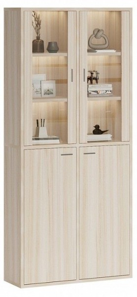 Шкаф-витрина Домино СУ(ш2в2)+2ФС+2ФГ в Еманжелинске - emanzhelinsk.mebel24.online | фото 2