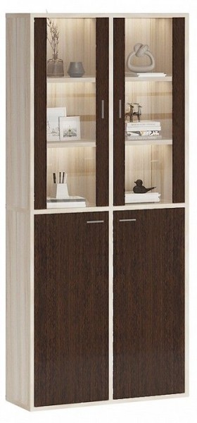 Шкаф-витрина Домино СУ(ш2в2)+2ФС+2ФГ в Еманжелинске - emanzhelinsk.mebel24.online | фото 2