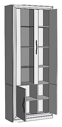 Шкаф-витрина Нобиле ШВтВ-ФСД-ФГК в Еманжелинске - emanzhelinsk.mebel24.online | фото 2