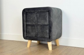 СОФИ 3 Тумба прикроватная (велюр) грей алькантара в Еманжелинске - emanzhelinsk.mebel24.online | фото