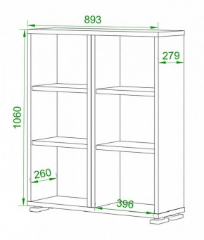 Стеллаж Домино ПУ-50-1 в Еманжелинске - emanzhelinsk.mebel24.online | фото 2