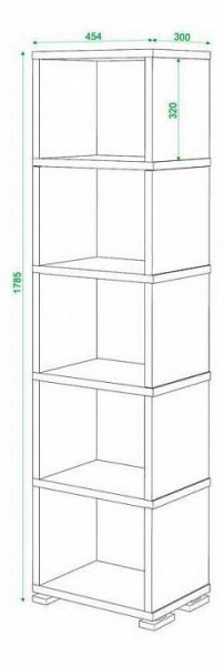 Стеллаж Домино СБ-15/5 в Еманжелинске - emanzhelinsk.mebel24.online | фото 2