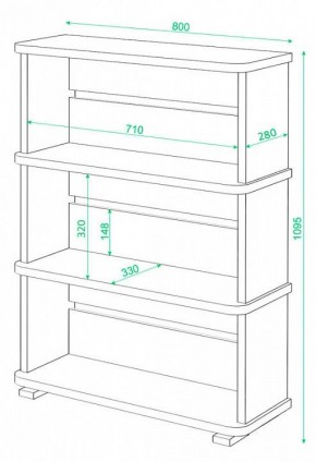 Стеллаж Домино СБ-25/3 в Еманжелинске - emanzhelinsk.mebel24.online | фото 3