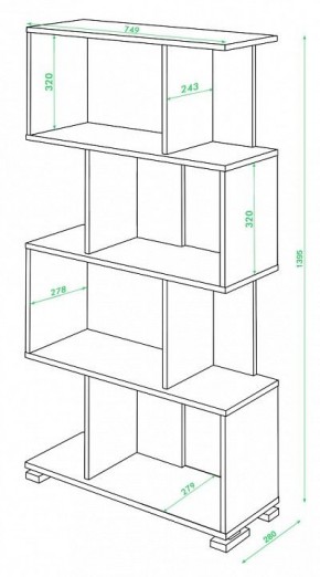 Стеллаж Домино СЛ-5-4 в Еманжелинске - emanzhelinsk.mebel24.online | фото 2