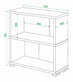 Стеллаж книжный Домино СБ-10_2 в Еманжелинске - emanzhelinsk.mebel24.online | фото 3