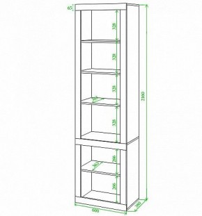 Стеллаж комбинированный Toivo ВтВ в Еманжелинске - emanzhelinsk.mebel24.online | фото 2