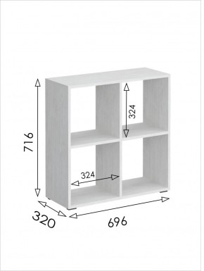 Стеллаж квадро Вена в Еманжелинске - emanzhelinsk.mebel24.online | фото 3