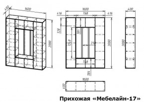 Стенка для прихожей Мебелайн-17 в Еманжелинске - emanzhelinsk.mebel24.online | фото 3