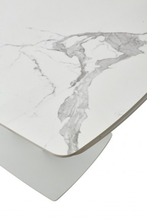 Стол ALATRI 120 GLOSS STATUARIO WHITE SOLID CERAMIC / WHITE, ®DISAUR в Еманжелинске - emanzhelinsk.mebel24.online | фото 10