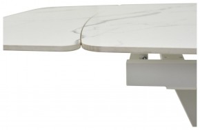 Стол ALATRI 120 GLOSS STATUARIO WHITE SOLID CERAMIC / WHITE, ®DISAUR в Еманжелинске - emanzhelinsk.mebel24.online | фото 3