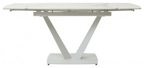 Стол ALATRI 120 GLOSS STATUARIO WHITE SOLID CERAMIC / WHITE, ®DISAUR в Еманжелинске - emanzhelinsk.mebel24.online | фото 4
