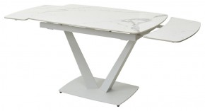Стол ALATRI 120 GLOSS STATUARIO WHITE SOLID CERAMIC / WHITE, ®DISAUR в Еманжелинске - emanzhelinsk.mebel24.online | фото 9